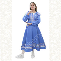 Платье Дмитра, габардин, голубое